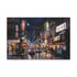 Vibrant Tokyo Nightscape Canvas Print - Urban lights, skyscrapers, city streets.
