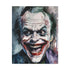 Jack Nicholson Joker Canvas Print, Iconic Portrayal of Movie Villain