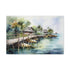 Maldivian paradise canvas print, tranquil beauty for home decor.