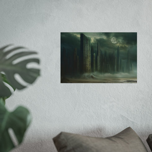 06 Ancient Runes City Skyline