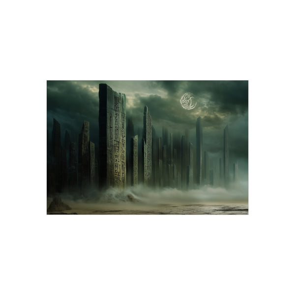 06 Ancient Runes City Skyline