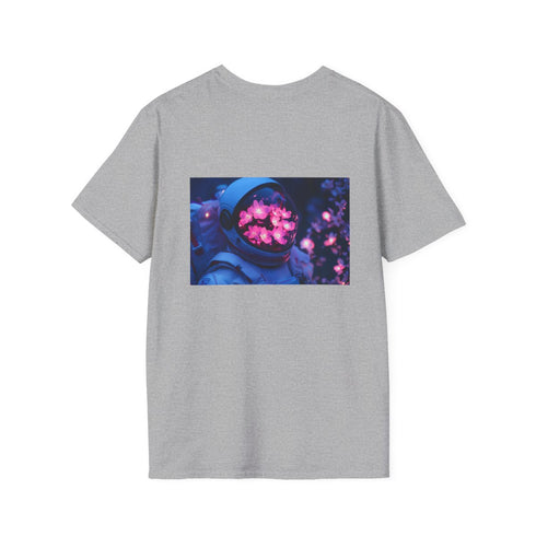 Spacesuit Glowing Flowers T-shirt