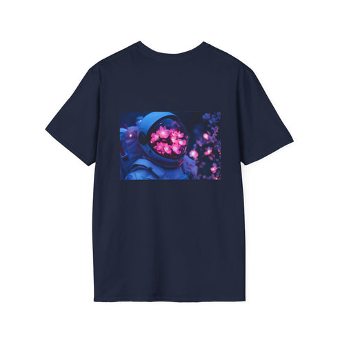 Spacesuit Glowing Flowers T-shirt