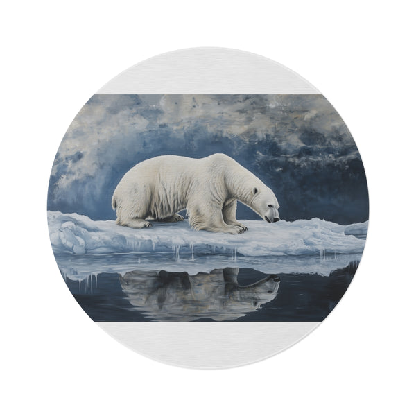 1. "Arctic Escape Round Rug"