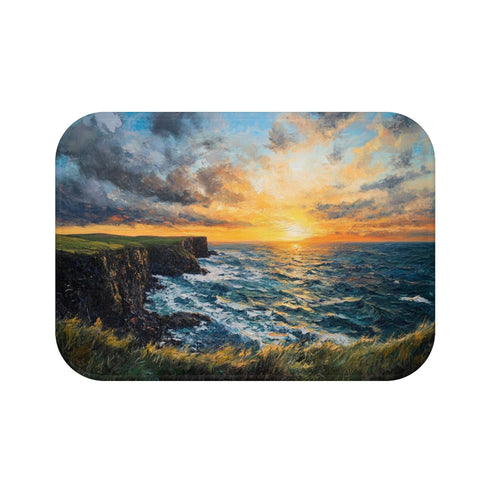1. "Atlantic Sunrise Bath Mat"