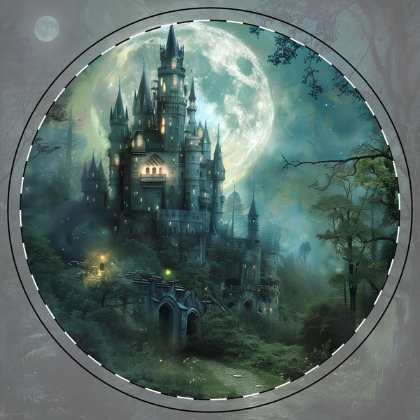 1. Enchanted Moonlit Forest Coaster