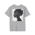 Ethereal Beauty Silhouette Tee
Mystical Maiden Graphic Shirt
Enchanting Femme Fatale Top
4. Chic Silhouette Graphic T-Shirt
5. Alluring Young Woman Tee