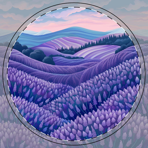 1. Fragrant Lavender Fields Coaster