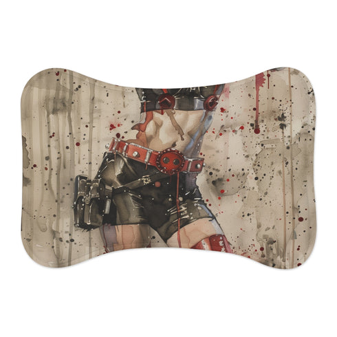 1. "Harley Quinn Pet Mat: Purr-fectly Villainous!"
