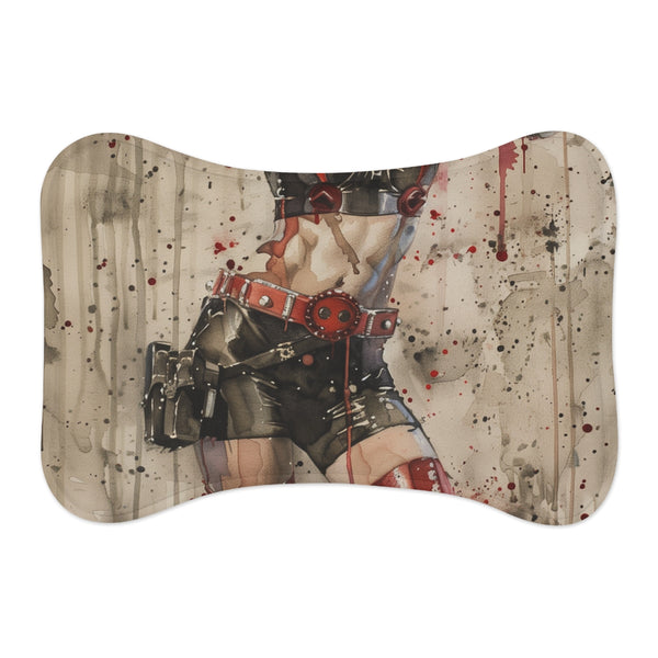 1. "Harley Quinn Pet Mat: Purr-fectly Villainous!"