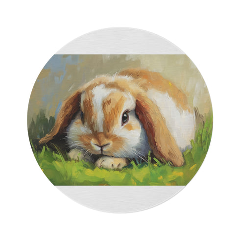 1. "Hoppy Holland Lop Rug"