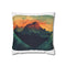 1. "Mountain Grunge Abstract Pillowcase: Artful Geometric Design"