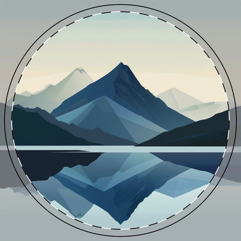 1. Mountain Serenity Coaster Set