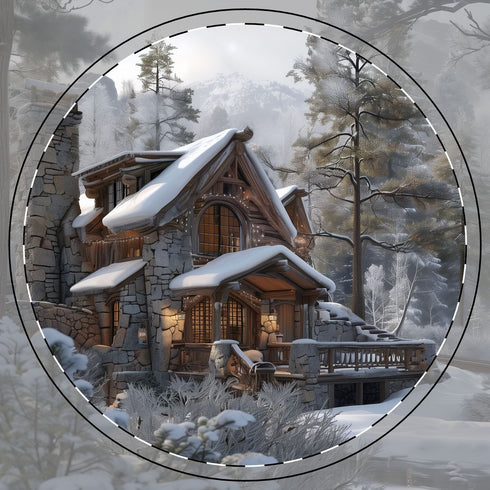 1. Mountainside Retreat Coaster