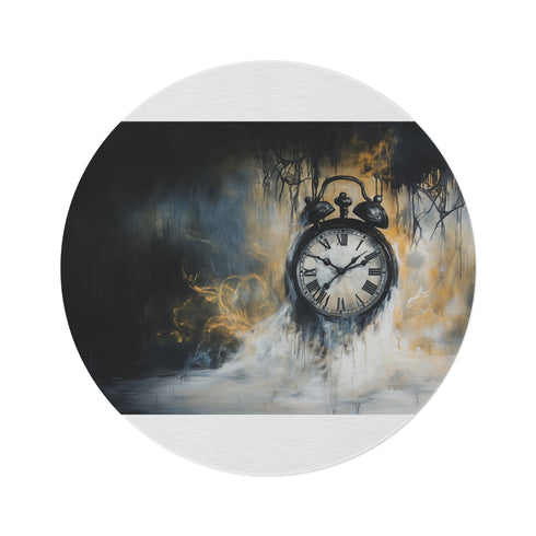 1. "Timeless Melting Clock Rug"
2. "Fleeting Moment Round Rug"
3. "Melting Away Time Rug"
4. "Clock of Transience Rug"
5. "Time's Passage Round Rug"