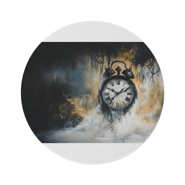 1. "Timeless Melting Clock Rug"
2. "Fleeting Moment Round Rug"
3. "Melting Away Time Rug"
4. "Clock of Transience Rug"
5. "Time's Passage Round Rug"