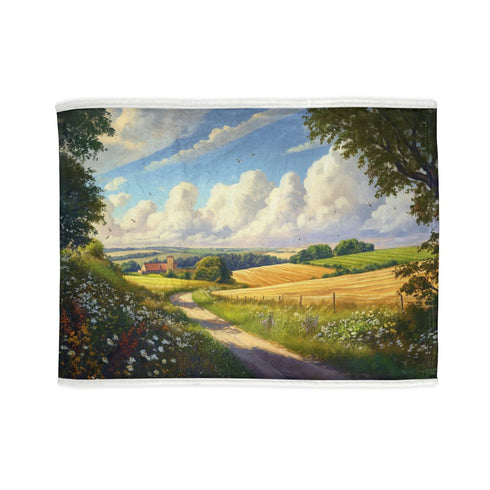 1. "Tranquil Countryside Dream Bedspread"