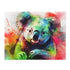 Vibrant watercolor koala jigsaw puzzle for animal lovers and puzzle enthusiasts.