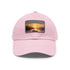 Fishermans Paradise Sunset Cap White with Light Brown Patch Baseball Hat