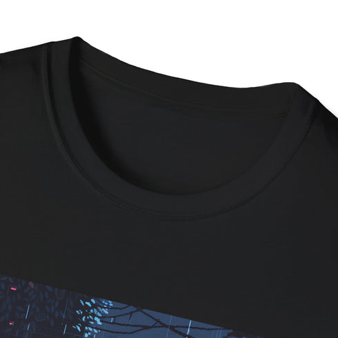 Pixel Power Retro Gaming T-Shirt in Charcoal, Size Small.