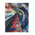 London Underground watercolor jigsaw puzzle with iconic transportation system design.