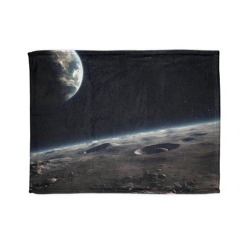 Cosmic Earthrise Dreams Blanket: Sublimation, Indoor, Rest, 30'' x 40''