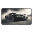 Sleek black Bugatti Speed Demon desk mat with luxurious design details.