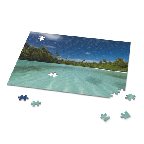 Aitutaki Cook Islands tropical paradise jigsaw puzzle - 120 pcs.