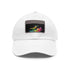 Neverland Neon Watercolor Cap in White with Light Brown Patch