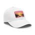 Fishermans Paradise Sunset Cap in White with Light Brown Patch.