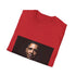 Charcoal crew neck cotton t-shirt with vibrant Barack Obama silhouette design