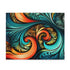 Colorful glowing spiral fractal puzzle with 120 pieces for brainy challenges.