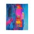 Desert Mirage Hiding Neon Palace Plush Fleece Throw Blanket