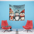 Penguin Party: A Winter Wonderland Tapestry | Wall Tapestry | All Over Print, AOP, Decor, Halloween, Home & Living, Home Decor, Indoor, Spring Essentials, Sublimation, Tapestry | Prints with Passion