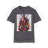 Charcoal DTG Deadpool TShirt with crew neck and regular fit