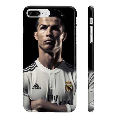 CR7 Legend phone case glossy finish for iPhone 7/8 Plus.