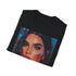 Charcoal T-shirt with Kendall Jenner portrait vibrant print captures her allure