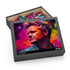 Vibrant Gordon Ramsay puzzle with neon watercolor design - 120 pieces.
