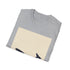Charcoal cotton T-shirt featuring minimalist whale design for tranquil summer style