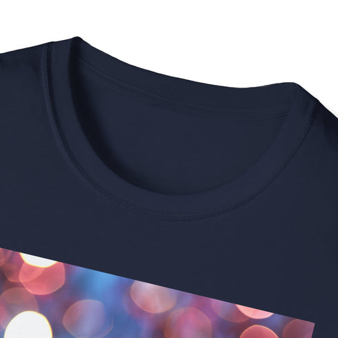 Charcoal crew neck cotton T-shirt with playful Hello Kitty enchanted forest design