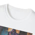 Charcoal cotton T-shirt featuring vibrant Galactus painting with a cosmic theme