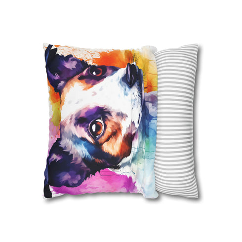 Cute Jack Russell Double-Sided Square Cushion Cover