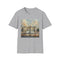 Royal Watercolor Buckingham Palace Charcoal T-Shirt Women's Summer PickатегFit Cotton.
