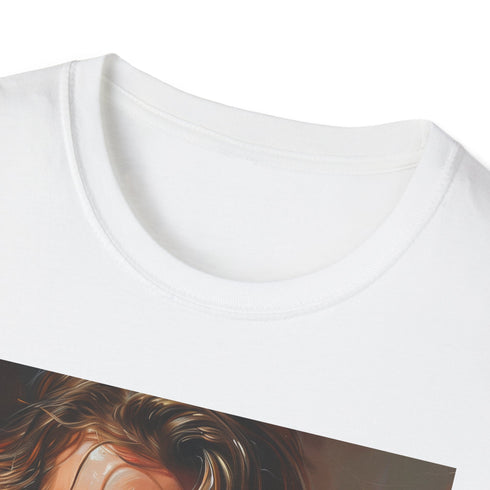 Charcoal cotton T-shirt features Anakin Skywalker portrait for Star Wars fans