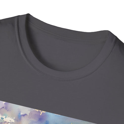 Charcoal Tower Bridge watercolor t-shirt in cotton with a regular fit