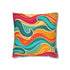 Retro Waves Pillow Case - Vintage charm meets seamless design in vibrant colors for stylish comfort