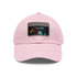 Gorilla Glow Watercolor Cap - White Cotton Unisex Hat Rectangle Shape