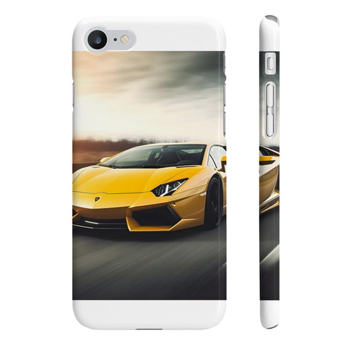 Sleek glossy Lamborghini phone case for iPhone 7/8 Plus.
