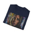 Charcoal DTG crew neck T-shirt with elegant Jennifer Aniston portrait
