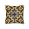 Mediterranean Artisan Ceramic Tiles Seamless Square Cushion Cover - Front Hero View | Prints With Passion